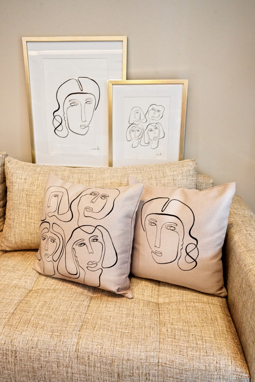 Throw Pillows 4 caras.